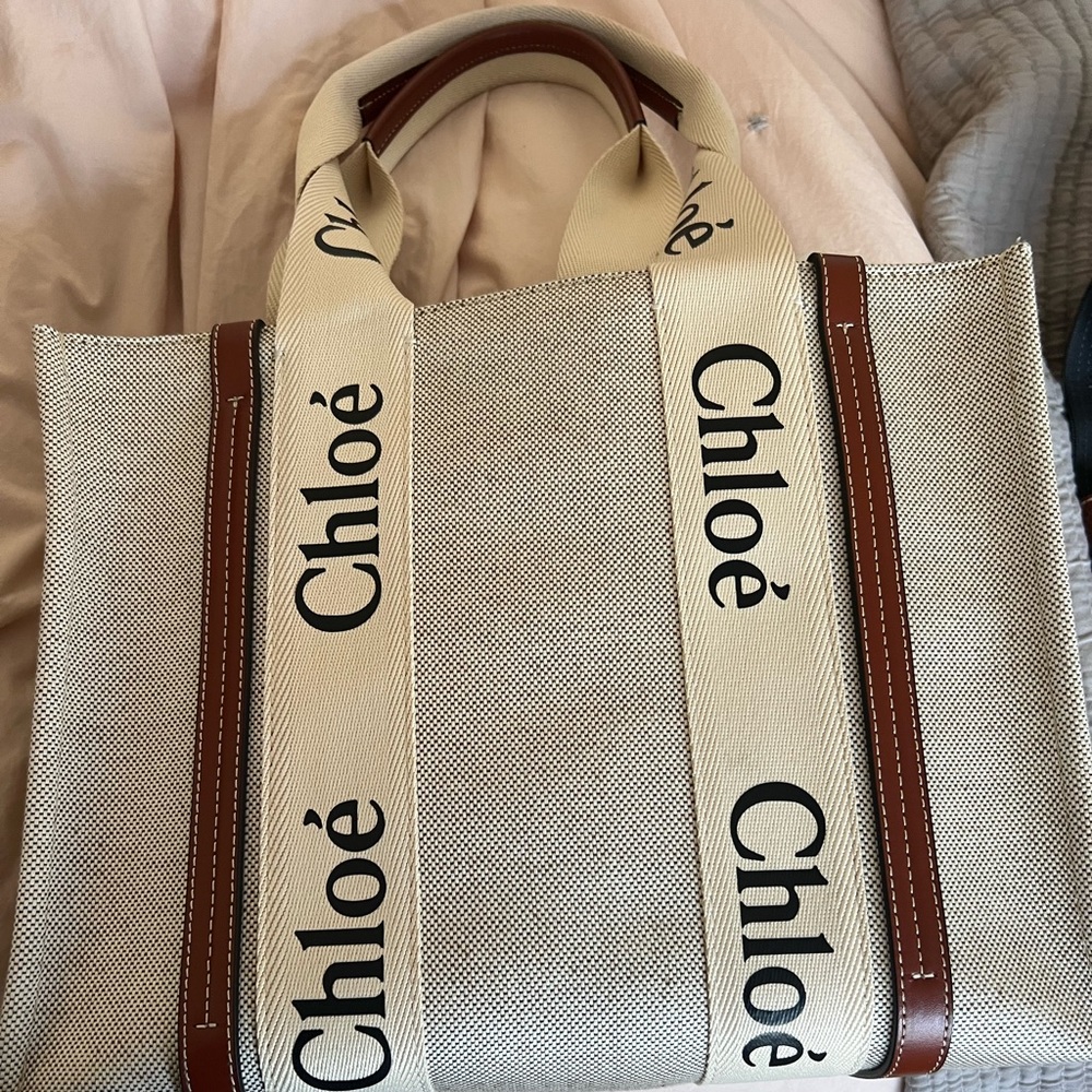 Chloe Woody Tote Medium Size